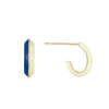 Enamel Knife Edge Hoops - Enamel Knife Edge Hoops -- Ariel Gordon Jewelry