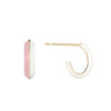 Enamel Knife Edge Hoops - Enamel Knife Edge Hoops -- Ariel Gordon Jewelry
