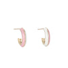 Enamel Knife Edge Hoops - Enamel Knife Edge Hoops -- Ariel Gordon Jewelry