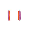 Enamel Knife Edge Hoops - Enamel Knife Edge Hoops -- Ariel Gordon Jewelry