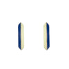 Grande Enamel Knife Edge Hoops - Grande Enamel Knife Edge Hoops -- Ariel Gordon Jewelry
