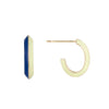 Grande Enamel Knife Edge Hoops - Grande Enamel Knife Edge Hoops -- Ariel Gordon Jewelry