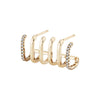 Pave Triple Line Earrings - Pave Triple Line Earrings -- Ariel Gordon Jewelry