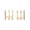 Pave Triple Line Earrings - Pave Triple Line Earrings -- Ariel Gordon Jewelry