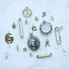 Crystal, Pearl and Turquoise Locket - Crystal, Pearl and Turquoise Locket -- Ariel Gordon Jewelry