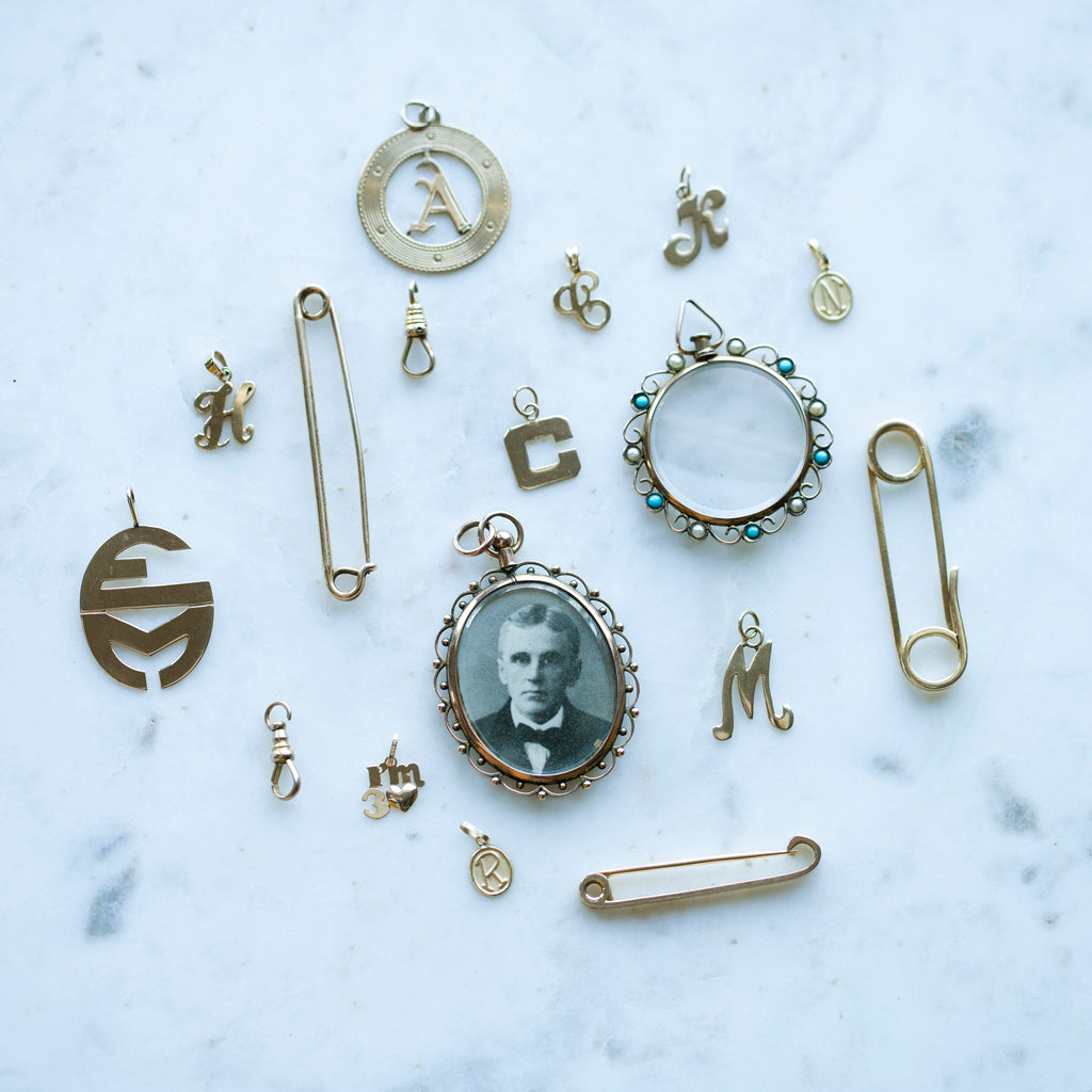 1970's K pendant -- Ariel Gordon Jewelry
