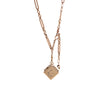 Rose Gold Albert Chain with Fob - Rose Gold Albert Chain with Fob -- Ariel Gordon Jewelry