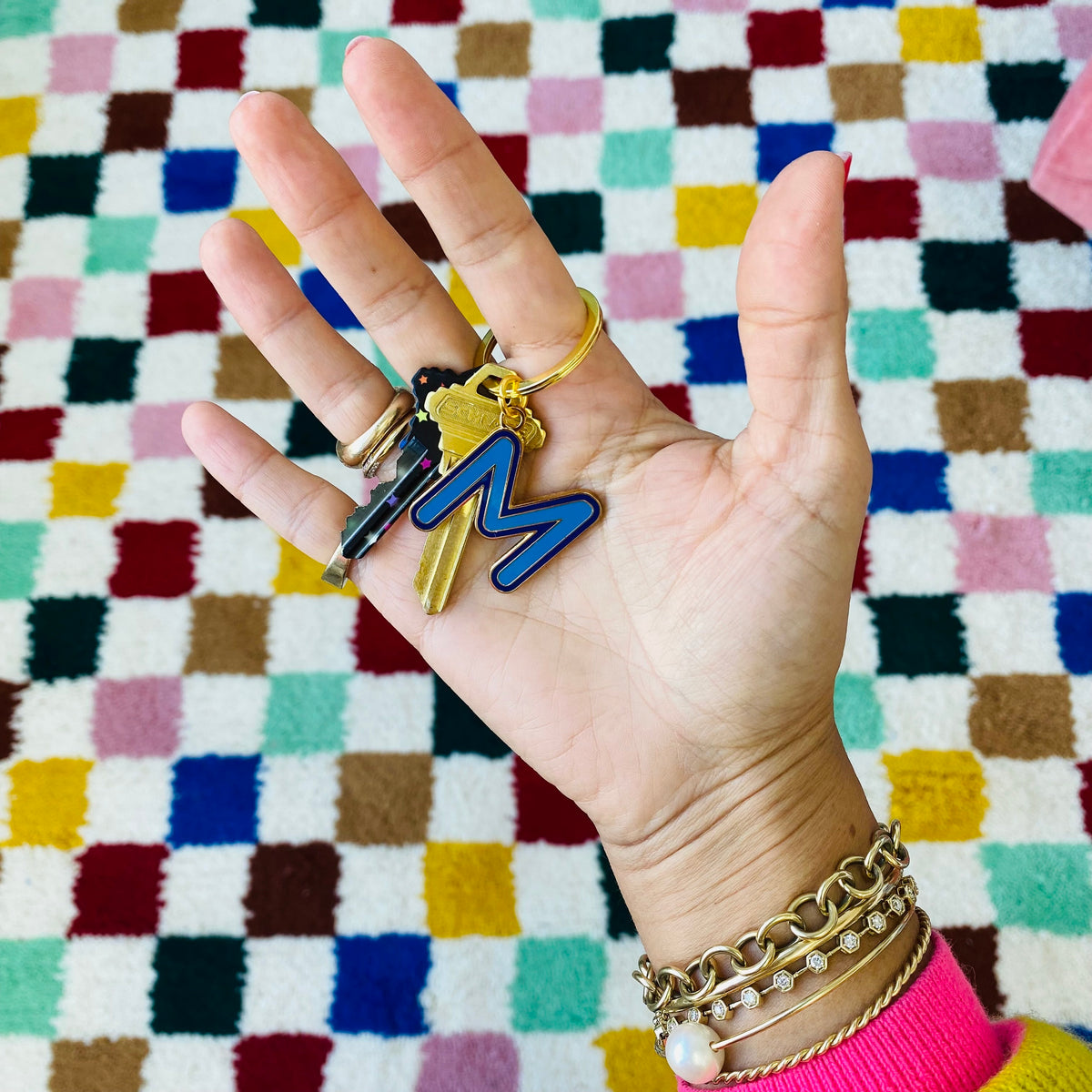Fridge Magnet Initial Keychain | Bag Charm | Dog Charm – Ariel Gordon