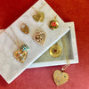 Florentine Folding Locket with Stones - Florentine Folding Locket with Stones -- Ariel Gordon Jewelry