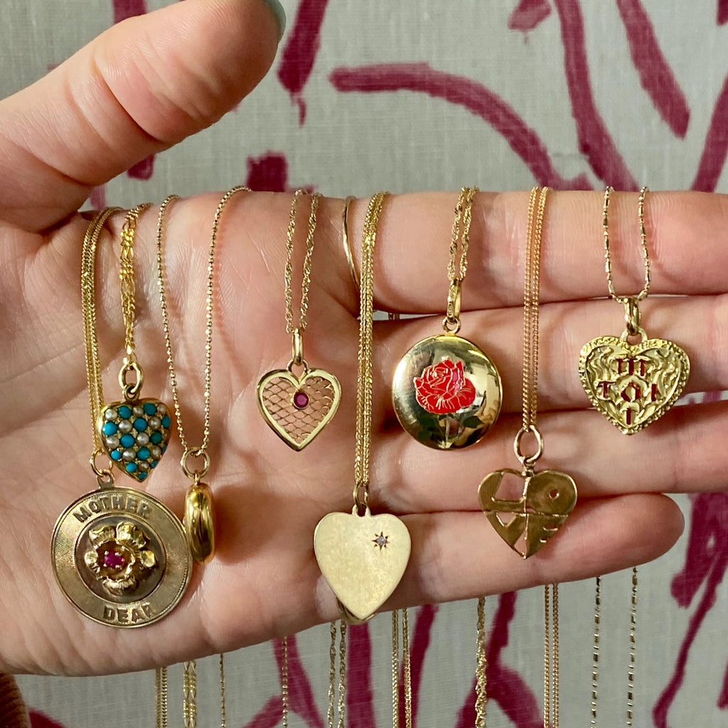 Enamel Rose Pendant -- Ariel Gordon Jewelry