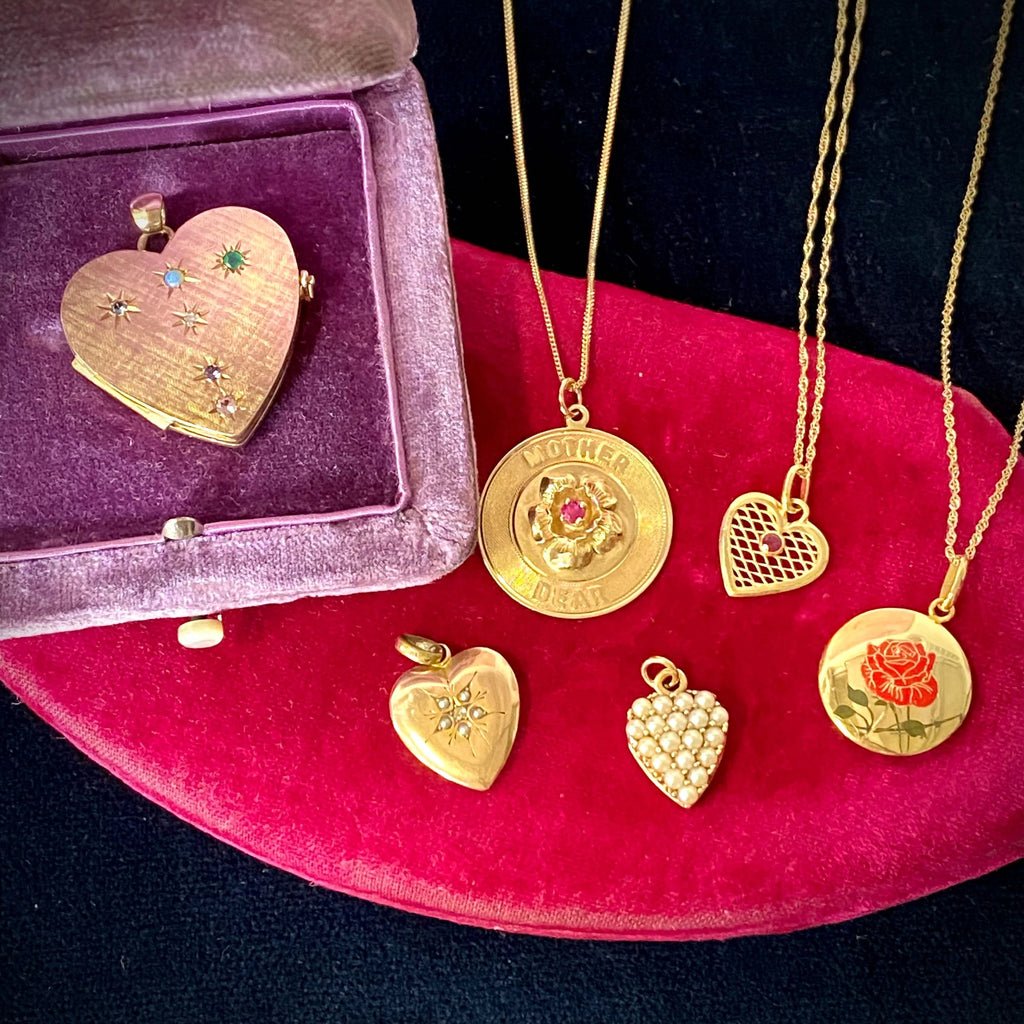 Ruby Lattice Heart -- Ariel Gordon Jewelry