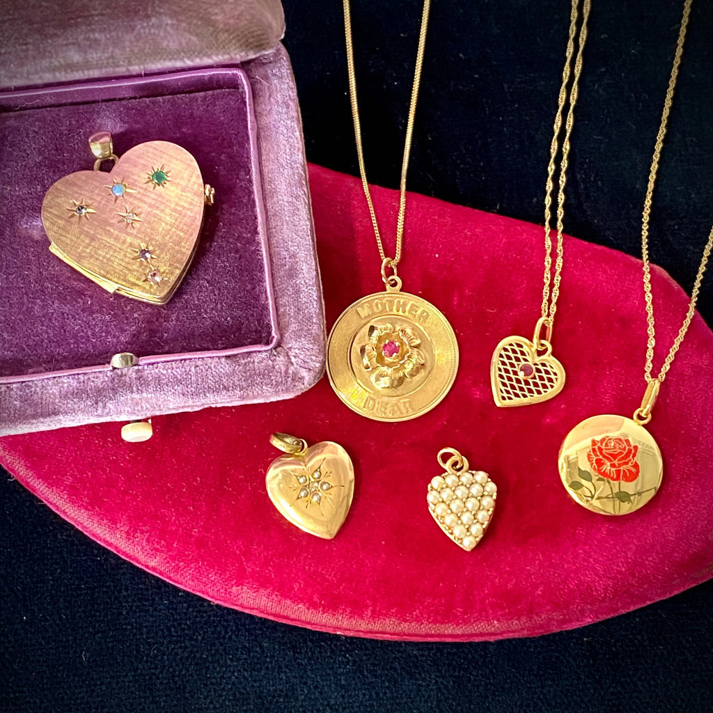 Enamel Rose Pendant -- Ariel Gordon Jewelry