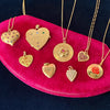 Ruby and Sapphire Puffed Heart - Ruby and Sapphire Puffed Heart -- Ariel Gordon Jewelry