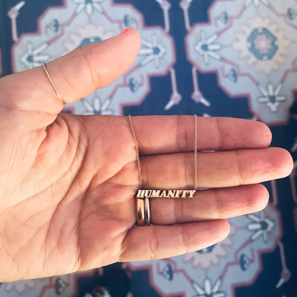 AGJ x This is About Humanity Necklace -- Ariel Gordon Jewelry