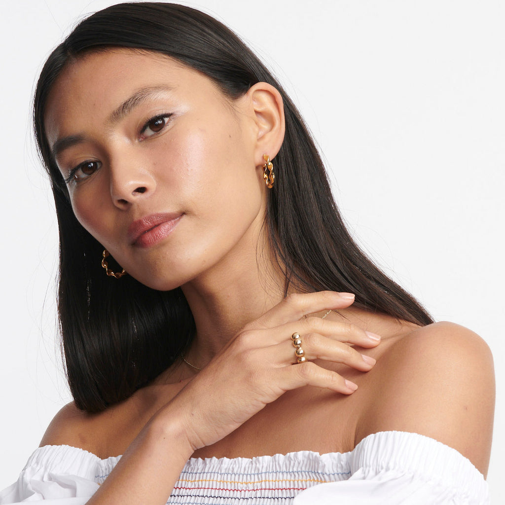 Twisted Helium Hoops -- Ariel Gordon Jewelry