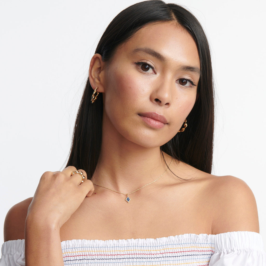 Twisted Helium Hoops -- Ariel Gordon Jewelry