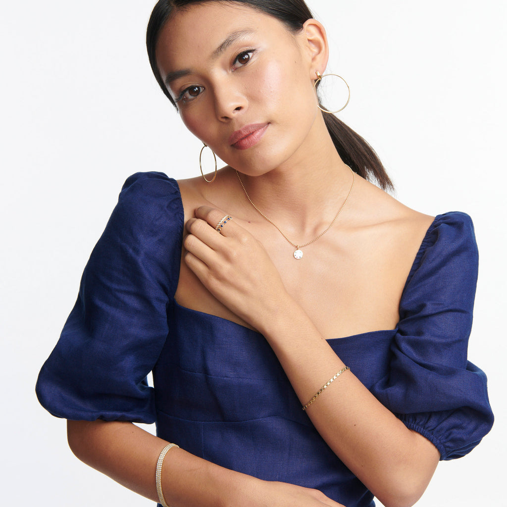 Sapphire Tennis Eternity Band -- Ariel Gordon Jewelry