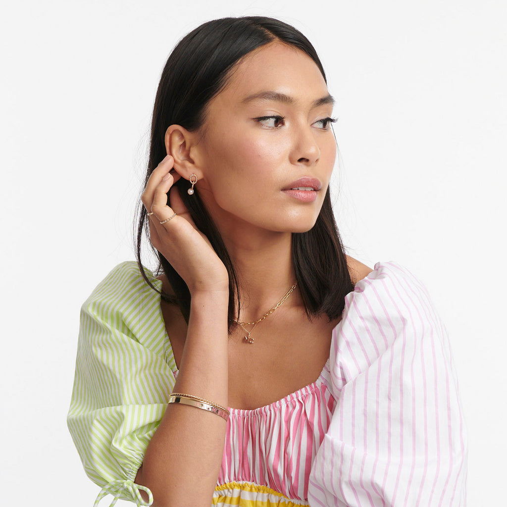Pearl Twine Link Studs -- Ariel Gordon Jewelry