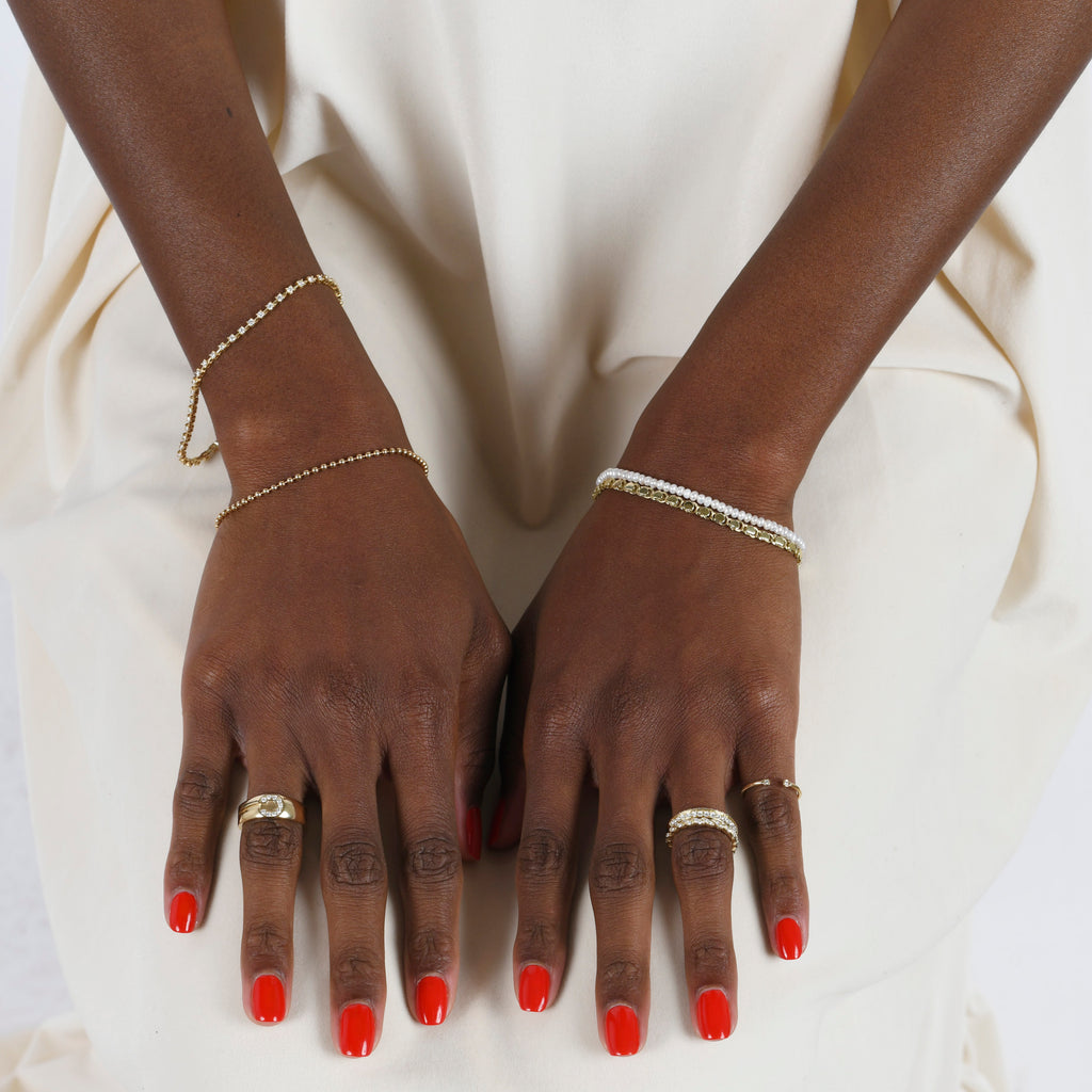Dual Birthstone Ring -- Ariel Gordon Jewelry