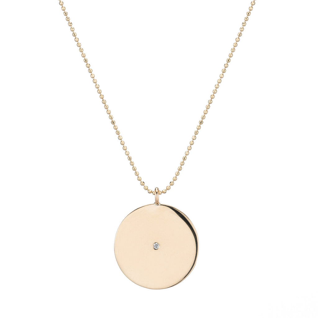 Circle Pendant Necklace -- Ariel Gordon Jewelry