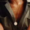 Imperial Disc Pendant Necklace - hover -- Ariel Gordon Jewelry