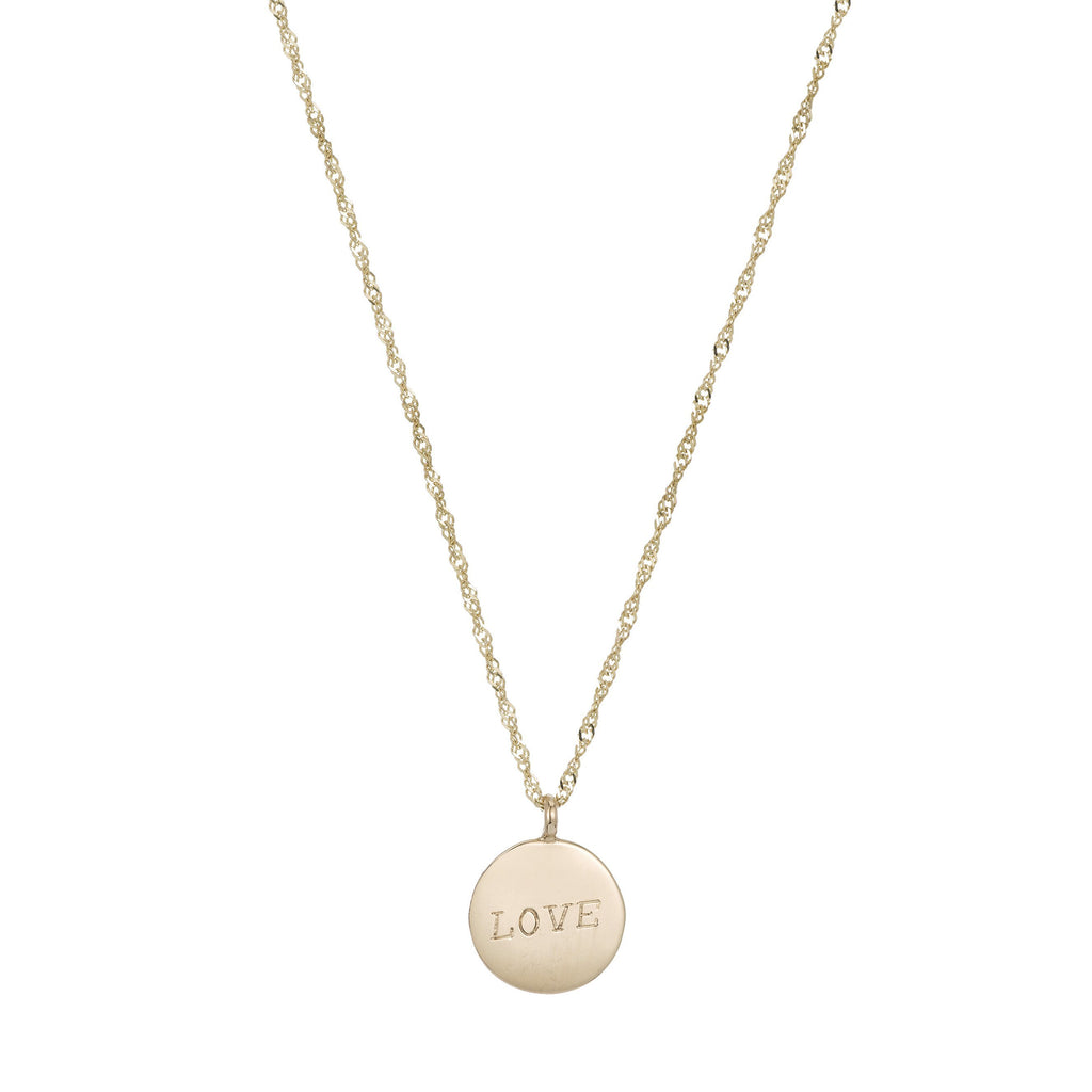 Demi Medallion Signet Necklace -- Ariel Gordon Jewelry