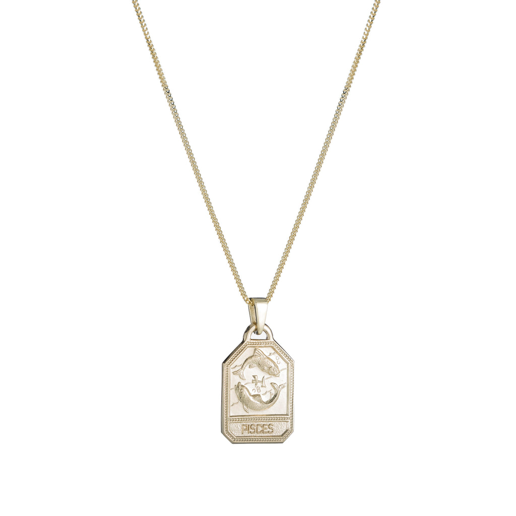 Zodiac Dog Tag Necklace -- Ariel Gordon Jewelry