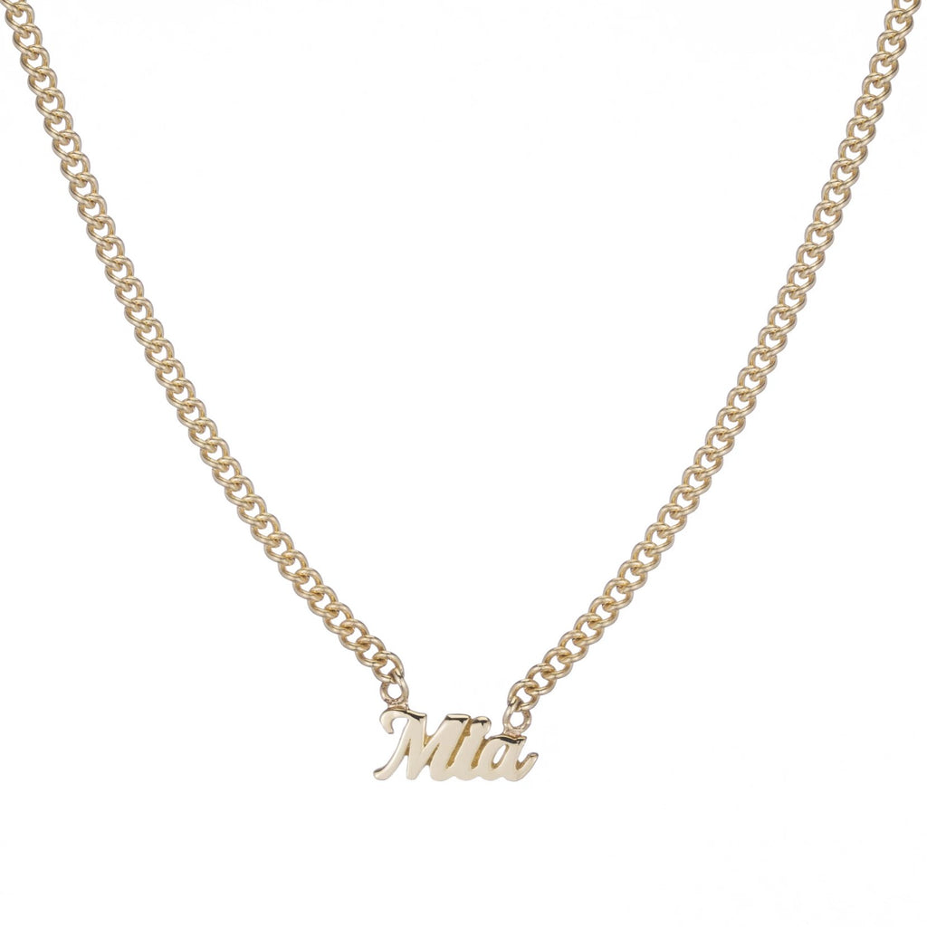 Script Carmella Name It Necklace -- Ariel Gordon Jewelry