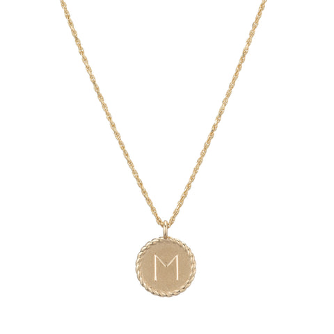 Mini Imperial Disc Pendant Necklace