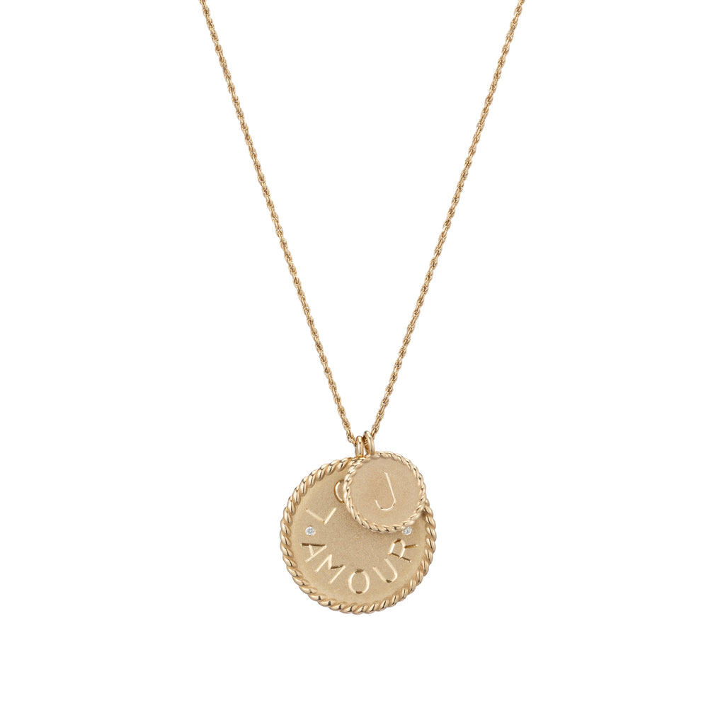 Mini Imperial Disc Pendant Necklace -- Ariel Gordon Jewelry