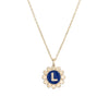 Daisy Initial Pendant Necklace - Daisy Initial Pendant Necklace -- Ariel Gordon Jewelry