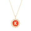 Daisy Initial Pendant Necklace - Daisy Initial Pendant Necklace -- Ariel Gordon Jewelry