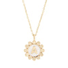 Daisy Initial Pendant Necklace - Daisy Initial Pendant Necklace -- Ariel Gordon Jewelry