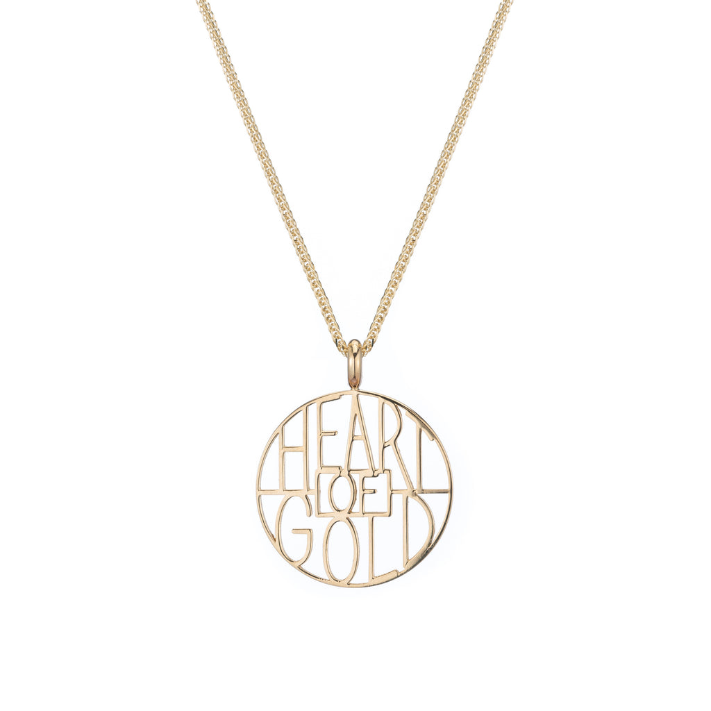 Heart of Gold Token Pendant -- Ariel Gordon Jewelry