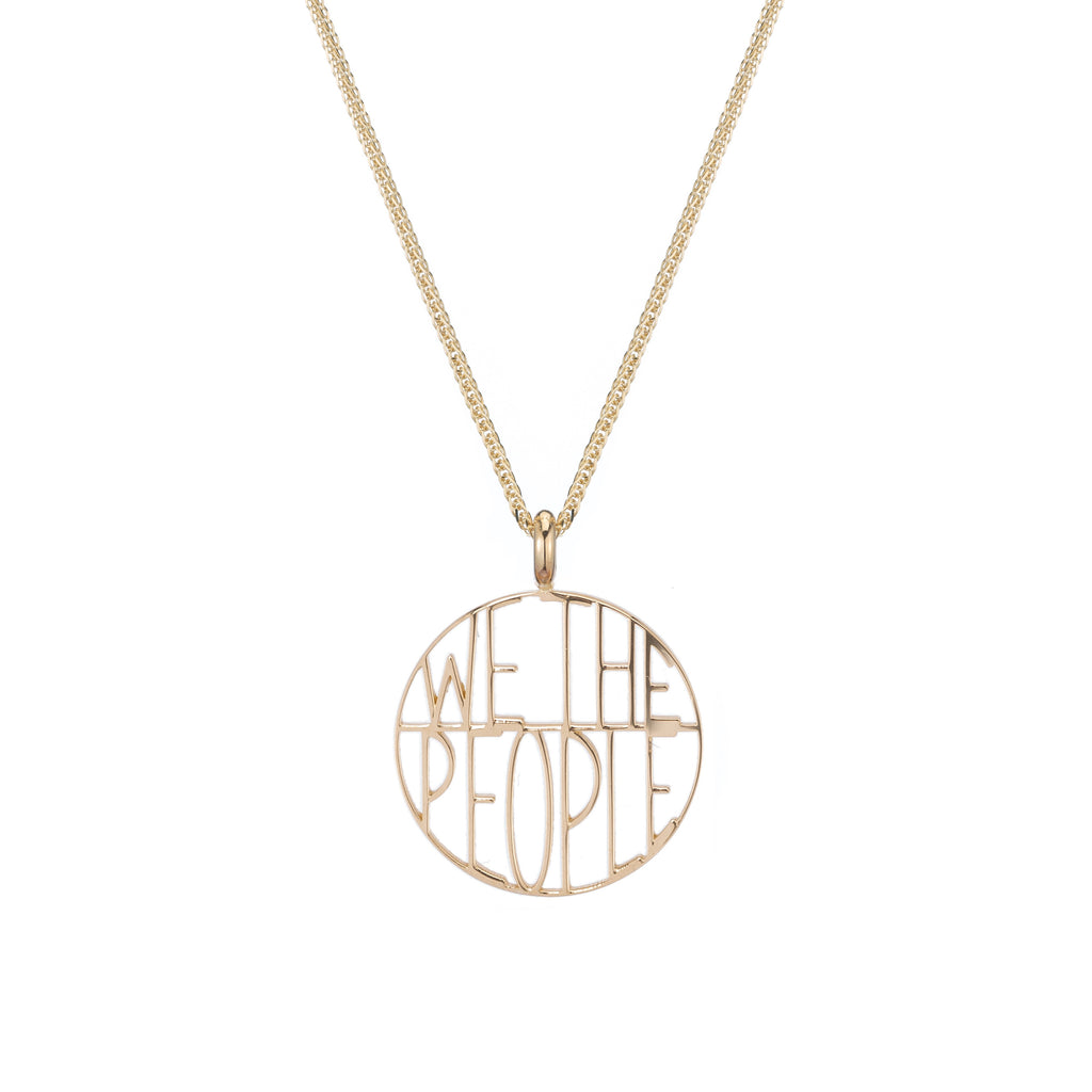 We the People Token Pendant -- Ariel Gordon Jewelry