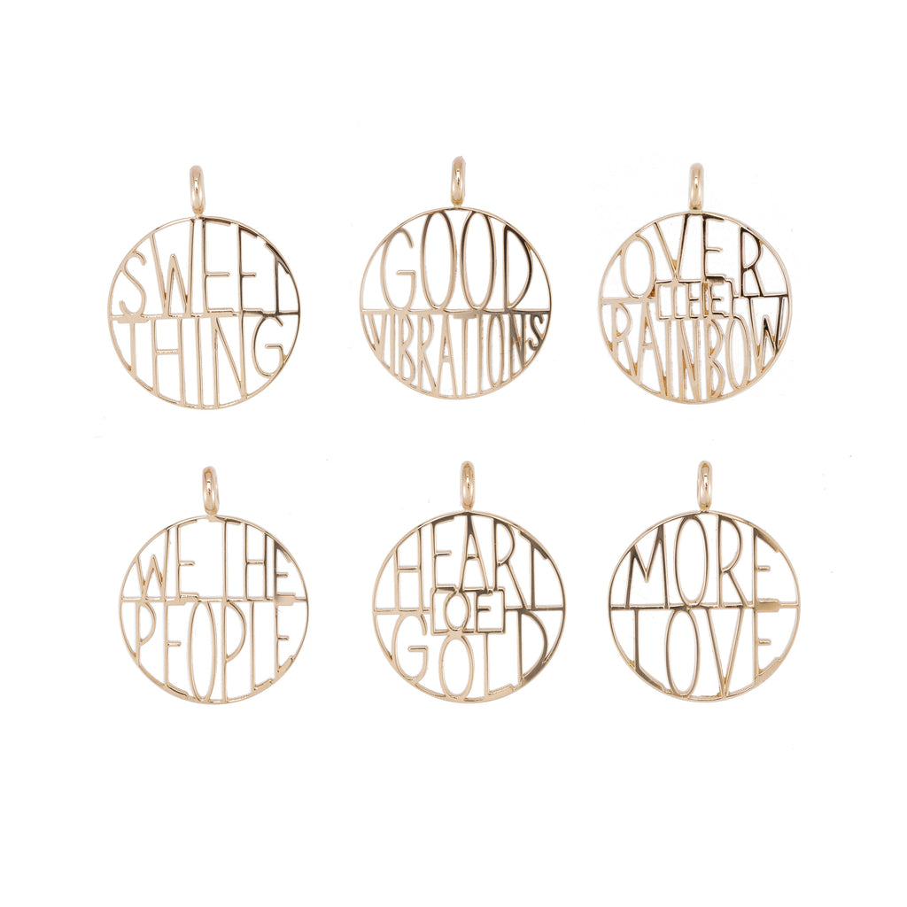 Good Vibrations Token Pendant -- Ariel Gordon Jewelry