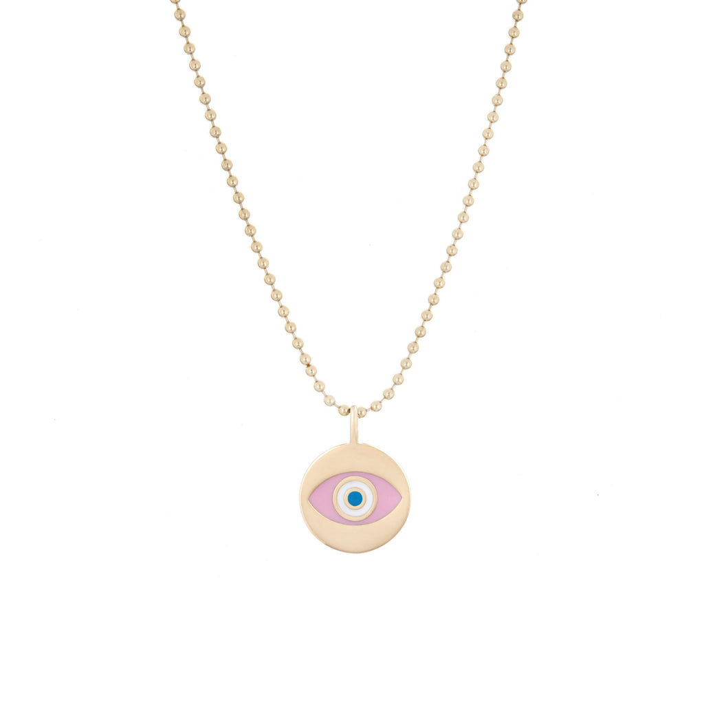 Enamel Talisman Evil Eye Pendant -- Ariel Gordon Jewelry