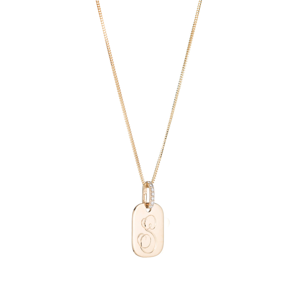 Orion Pave Dog Tag -- Ariel Gordon Jewelry