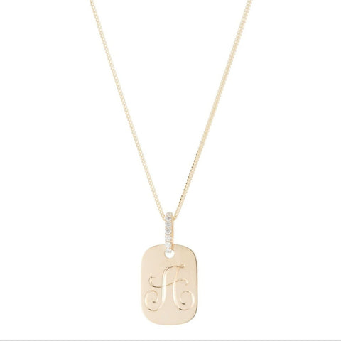 Orion Pave Dog Tag