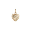 Etched Helium Heart Charm - Etched Helium Heart Charm -- Ariel Gordon Jewelry