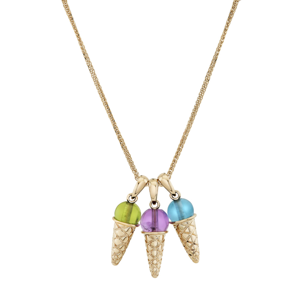 Birthstone Ice Cream Charm -- Ariel Gordon Jewelry