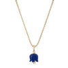 Diamond Floret Lapis Pendant - Diamond Floret Lapis Pendant -- Ariel Gordon Jewelry