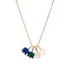 Diamond Floret Lapis Pendant - Diamond Floret Lapis Pendant -- Ariel Gordon Jewelry