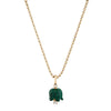 Diamond Floret Malachite Pendant - Diamond Floret Malachite Pendant -- Ariel Gordon Jewelry