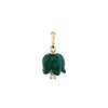 Diamond Floret Malachite Pendant - Diamond Floret Malachite Pendant -- Ariel Gordon Jewelry