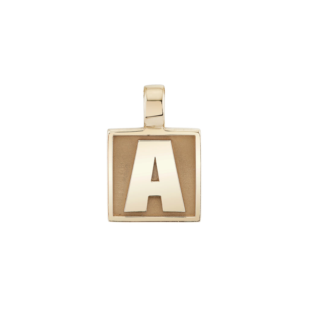 Varsity Initial Pendant -- Ariel Gordon Jewelry