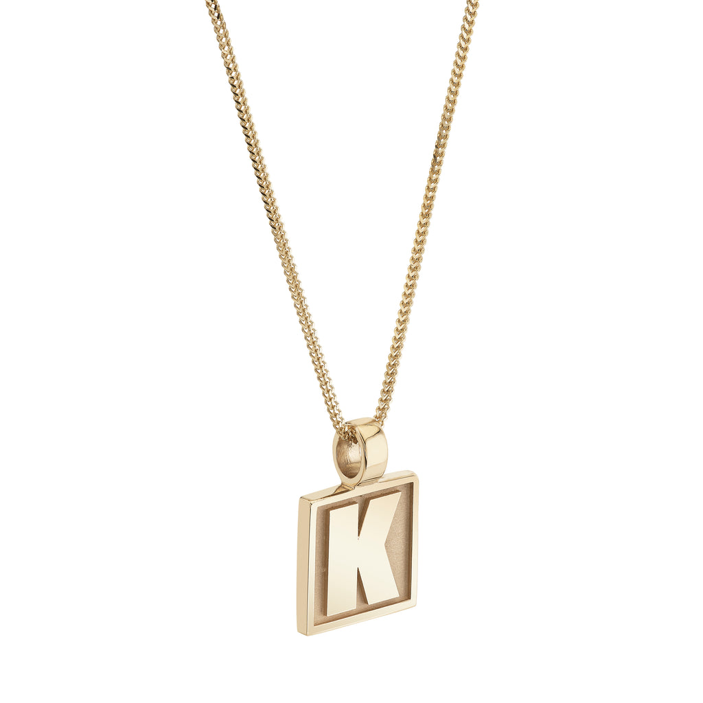 Varsity Initial Pendant -- Ariel Gordon Jewelry