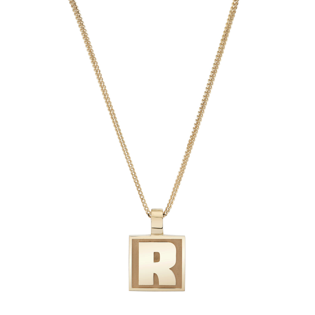 Varsity Initial Pendant -- Ariel Gordon Jewelry