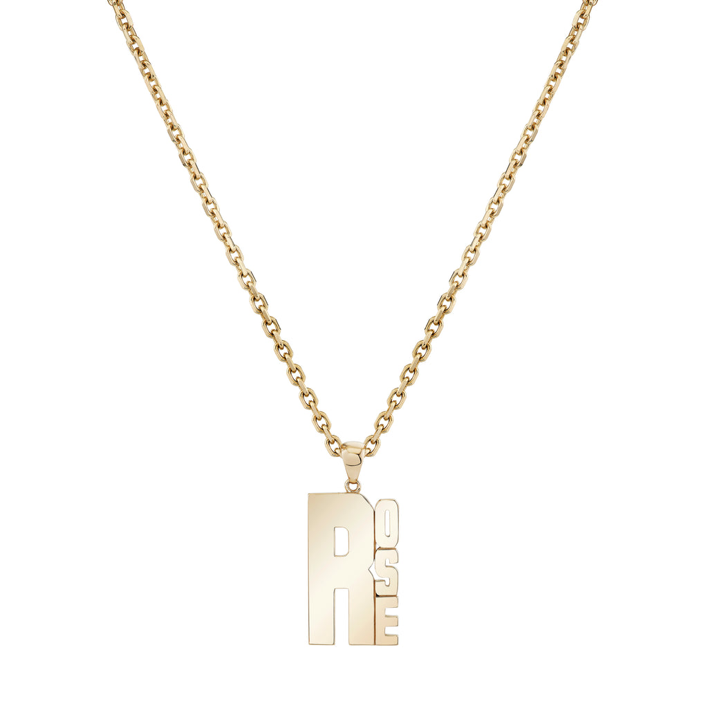 Lucky Strike Name Pendant -- Ariel Gordon Jewelry