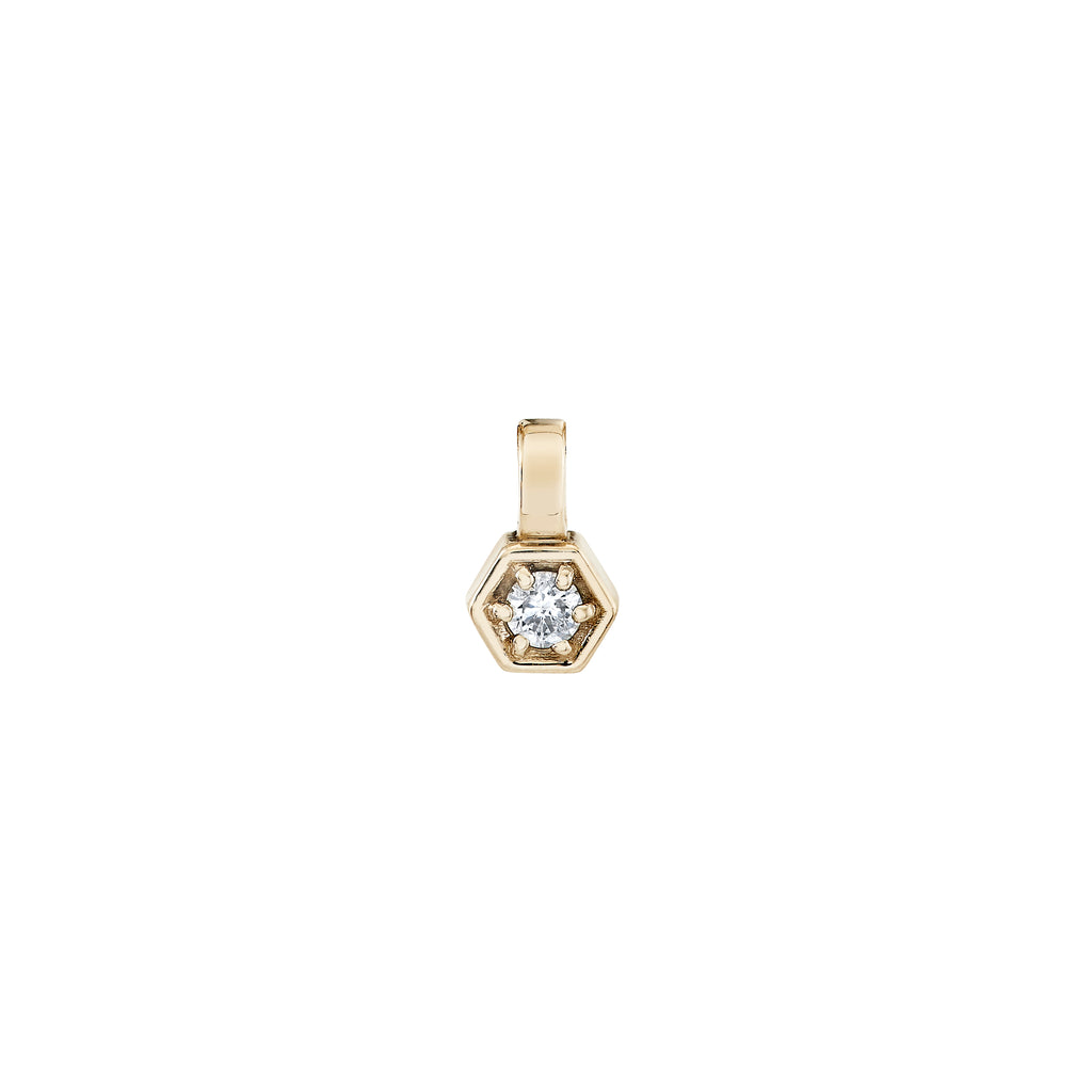 Diamond Hex Pendant -- Ariel Gordon Jewelry